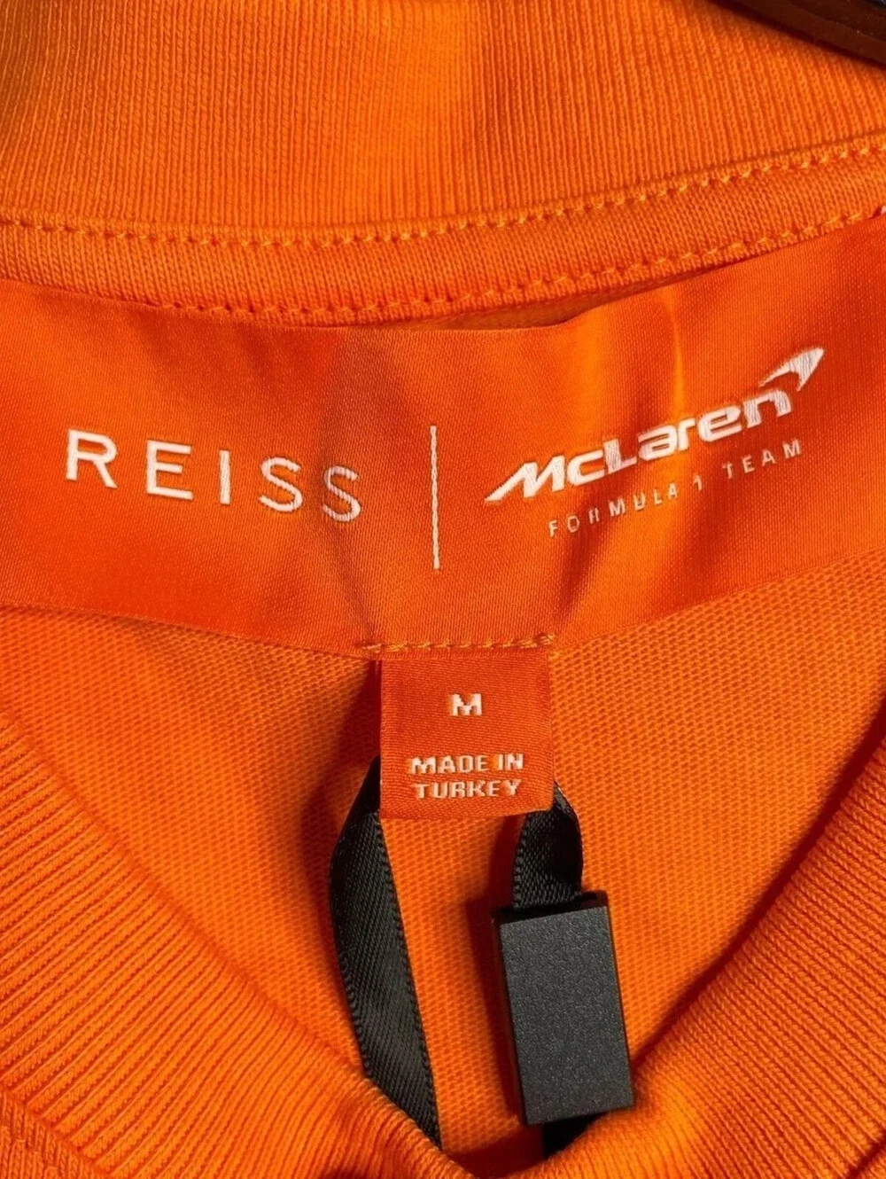 REISS McLaren F1 Traction Oversized Crew Neck T-Shirt Unisex Size M NWT $90